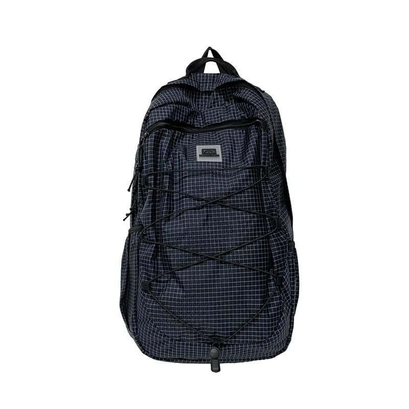 Outdoor Sports Waterproof Drawstring Backpack Large Capacity Travel Bag Student Plaid Backpack