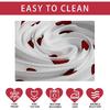 XCHI Plaid Love Hearts Valentine’s Day Tablecloth Rectangle Table Cloth Washable Table Covers for Indoor Outdoor Dining Home Party Decorations