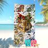 Fantasy Magic Character Pattern Microfiber Large Towel For Children Beach Swimming Shower