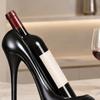 High Heel Wine Bottle Stand, Decorative Open-Front Display Accent for a Dining Table, Sideboard, or Wine Cabinet