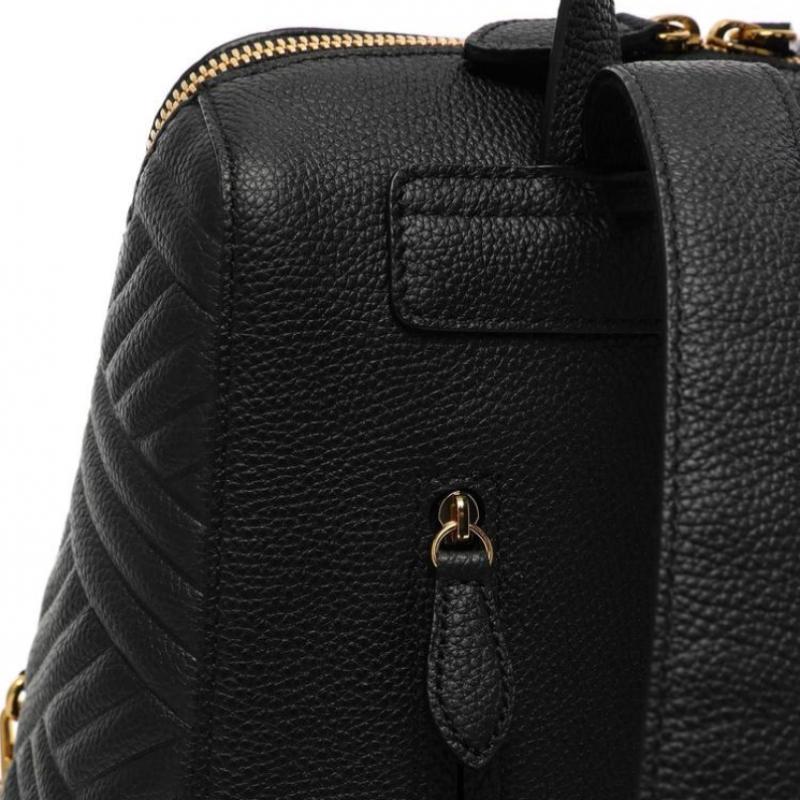 Daks Black Leather Backpack Dcba6e369bk