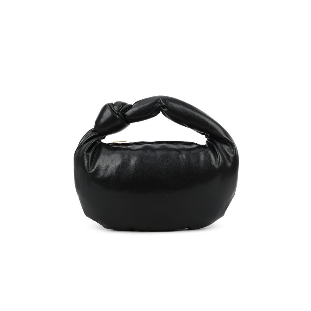 Portable pleated cloud bag women's autumn new large down bag knotted croissant bag large capacity shoulder armpit bag