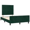 Maison Exclusive - Cadre de lit sans matelas vert foncé 120x200 cm velours