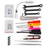 StraightCurved Tweezers Wrenches CrossSlot Screwdriver Screws Brush Scissors Kit with Storage Box