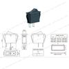 10 Pcs Environmental Protection Boat Rocker Switch AC 16A/250V 16A/125V 2 Solder Lug SPST On/Off 2 Pin Mini Boat Rocker Switch for Electrical
