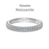 Moissanit S925 Sterling Silber Damenring - D Farbe, Super Glanz, Geometrisches Wassertropfen-Design, Ideal für Hochzeiten und Bankette