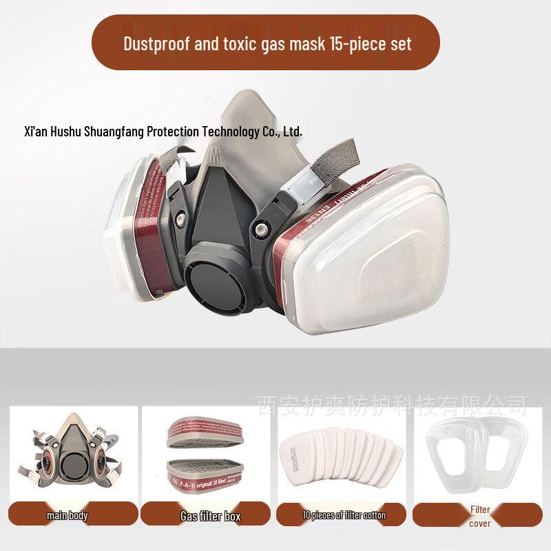 Yuanzu Half-Face Respirator Mask 15-Piece Kit