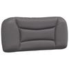 VidaXL Headboard Cushion, Reading Pillow with Zipper, Reading Cushion for Bed Bedroom, Grey 80 374535
