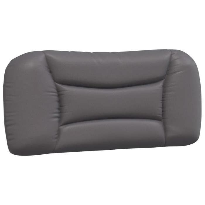 VidaXL Coussin de Tête de Lit, Oreiller de Lecture avec Fermeture à Glissière, Coussin de Lecture pour Lit Chambre, Gris 80 374535