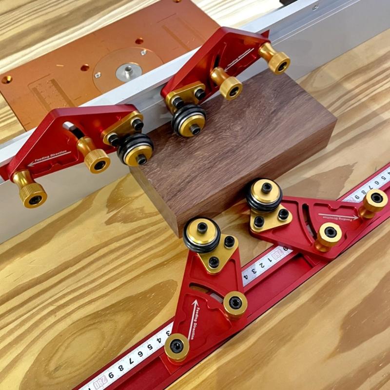 Double Wheel Woodworking Feed Systems Customizable Slider Configuration for Various Thickness