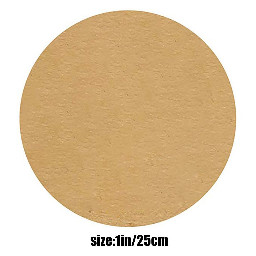 500Pcs Kraft Paper Labels Round Self Adhesive Stickers Baking Bag Labels