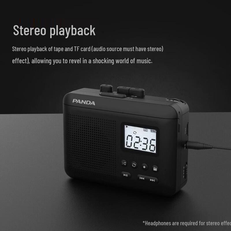Panda Retro Portable Cassette Player Recorder