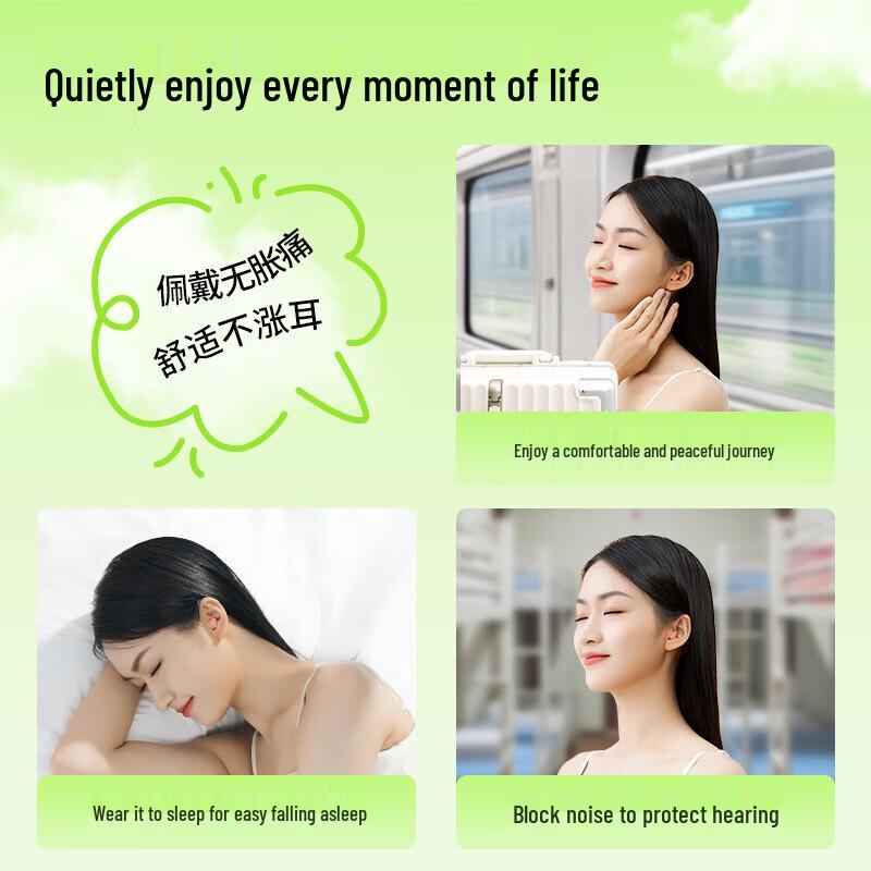 DR.ROOS Noise Cancelling Sleep Earplugs (5 Pairs)