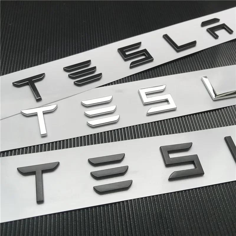 Auto Logo Aufkleber Kofferraum Aufkleber Dekoration Zubehör Für Tesla Model-Y Model-3 Model-X Model-S Cybertruck Roadster SpaceX