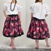 Short Sleeve Blouse T51027 Hula Dance Size A [DF Gallery] Costume, (White)