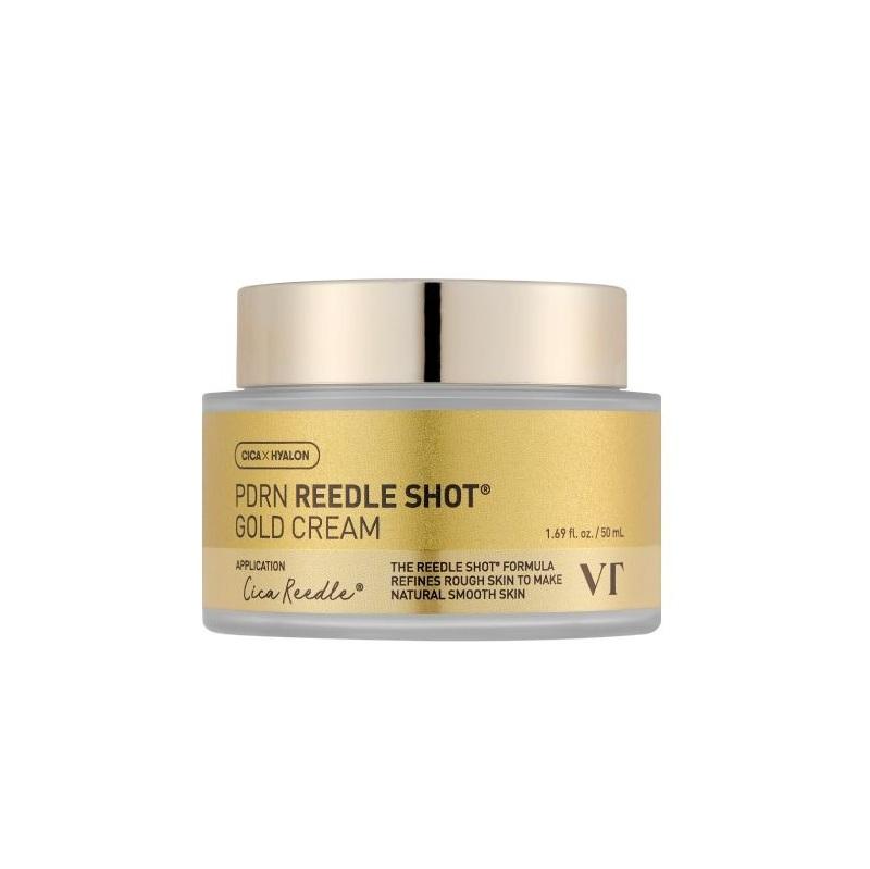 VT Cosmetics PDRN Reedle Shot Gold Cream Skin Repair & Radiance Care 50mL