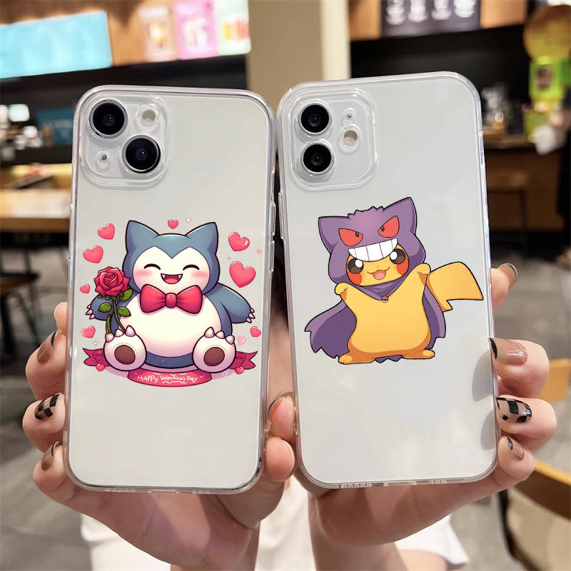 E-56 Süße Pokemon-Hülle für Samsung A04S A05 A14 A06 A51 A15 A16 A12 S20 S21 S24 Ultra A55 A54 OPPO Reno 8 5 A22 A23 A25 A35 A34 A52 A11
