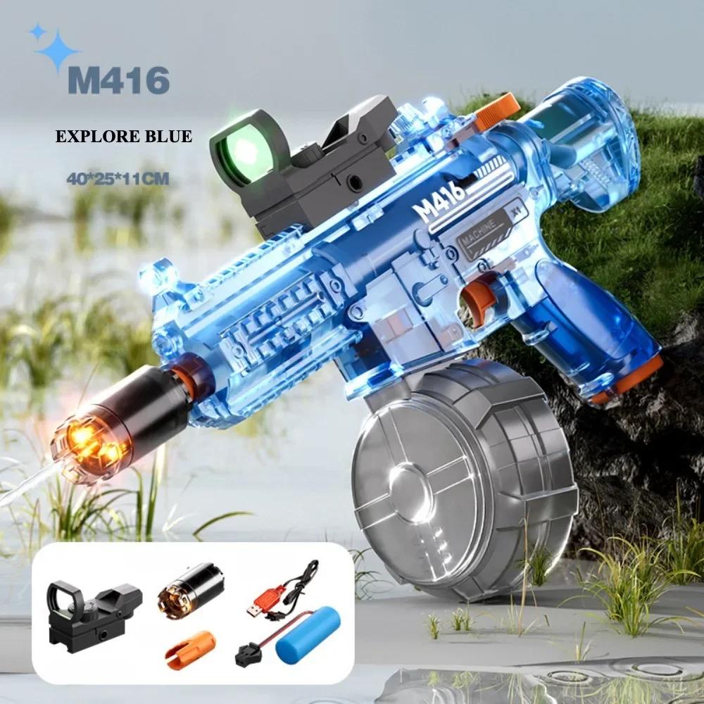 Large Capacity Full Auto Electric Water Gun High Pressure Shooting Toy for Beach and Pool Water Battles Perfect Gift for Kids