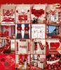 Wedding Double Happiness Decoration Set: Complete House & Hotel Room Decor with Garland for Bride