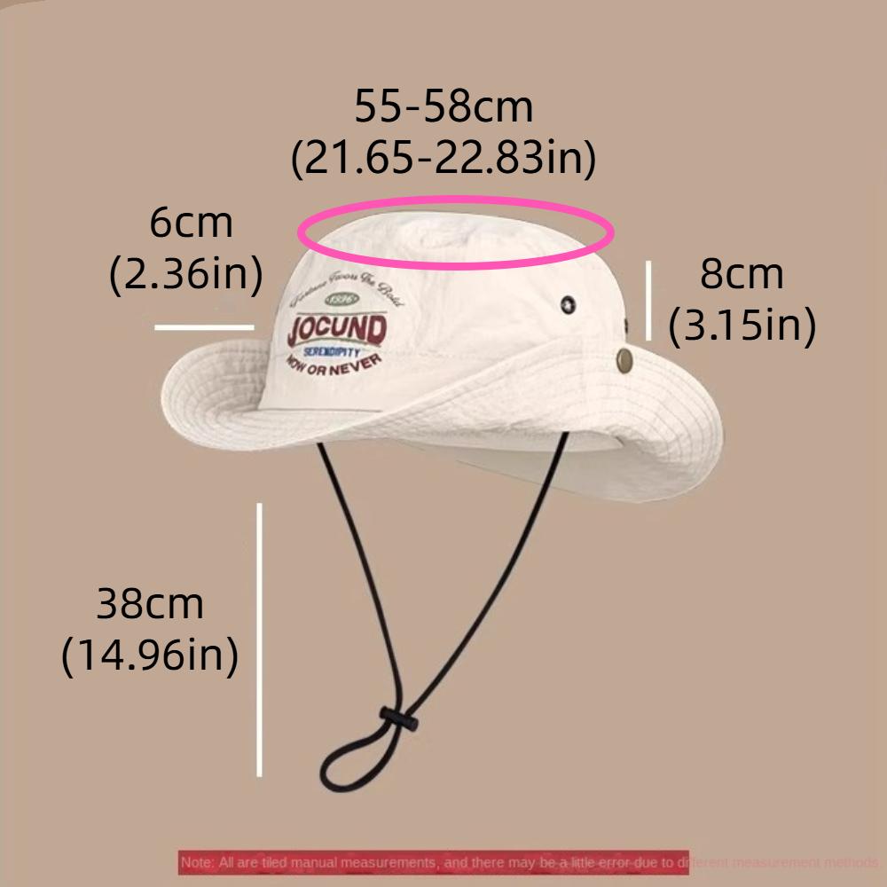 Chapeau de pêcheur en maille de nylon créatif Chapeau seau imperméable à séchage rapide pliable Chapeau de soleil souple Chapeau de soleil avec impression de lettres Sport