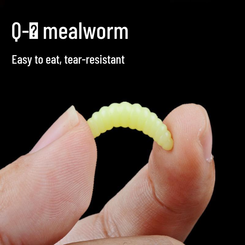Fishing Lure: Soft Bait for Small Fish Like Qiaozui, Xiaoji, and Li Bread Red Worm Bait.