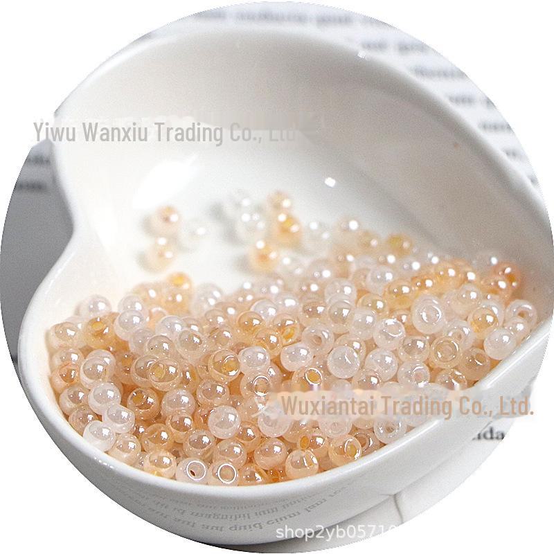 High-Quality 4mm Cream Imitation Ice Rice Beads for DIY Necklaces & Bracelets