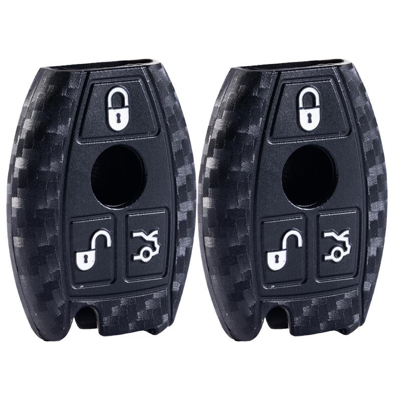 3 Buttons Silicone Car Key Case For Mercedes Benz CLS CLA GL R SLK AMG A B C S Class Procted