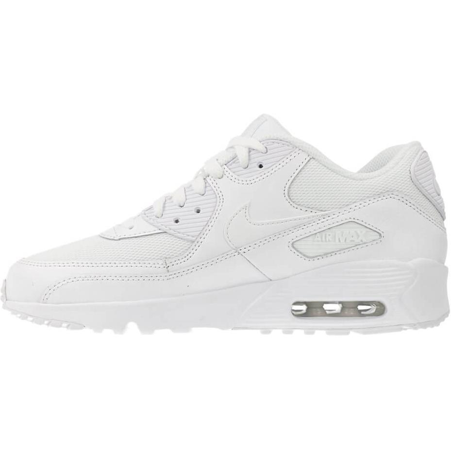 Nike Air Max 90 Mesh GS Triple White Kids Sneakers 833418-100