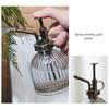 Retro Glass Plant Mister Spray Bottle with Plastic Top Pump Watering Glass Spray Bottle Plant Mister Watering Garden Tool