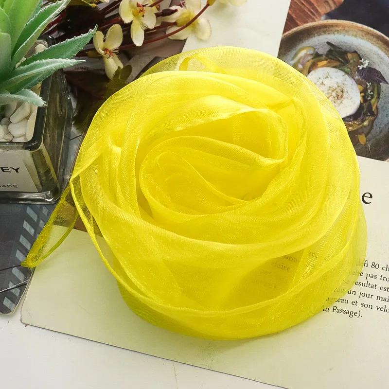 60X60cm Colorful Girl Gymnastics Square Scarf Movement Rhythm Band Scarves