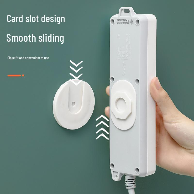 Stylish Wall-Mounted Power Strip & Cord Organizer Hook
