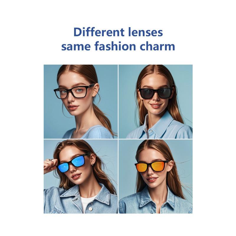 Smart glasses, Bluetooth glasses blue light lenses magnetic sunglasses UV resistant listening to music and making calls