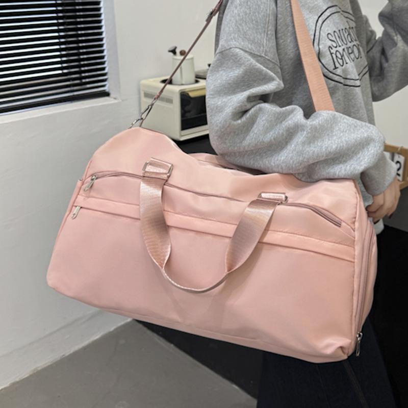 Downhill Travel Bag Short Distance Women's Light Sports Travel Bag Splicing Hand Held One Shoulder Crossbody Bag