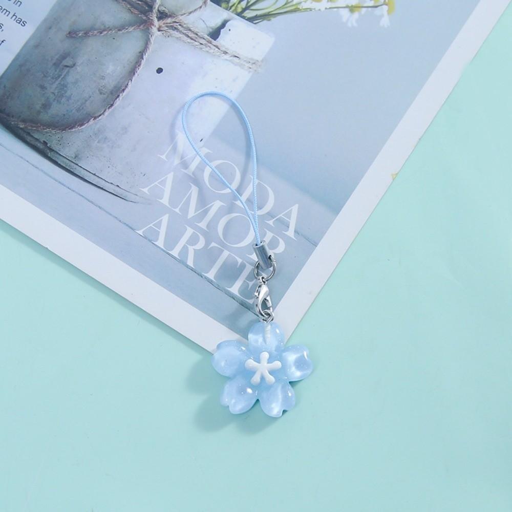 

Solid color Transparent Bag Phone Chains Fresh Kawaii Pendent Accessory Handbag Decoration синий