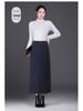 Plaid Woolen High-Waisted Pencil Skirt: Winter 2025 Korean Style, Thickened and Warm with Slit