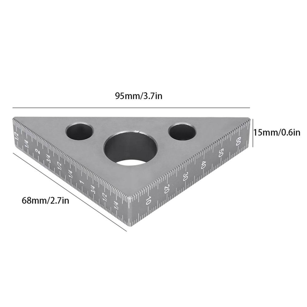 Aluminum Alloy Right Angle Ruler Layout Square  For DIY Woodworking Workshop
