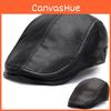 Winter Men Duckbill Hat Leather Caps Cotton Outdoor Headwear Sun Protection