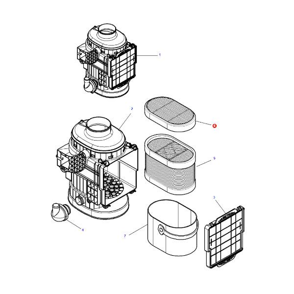 Air filter fuse CF2550 Mann Filter