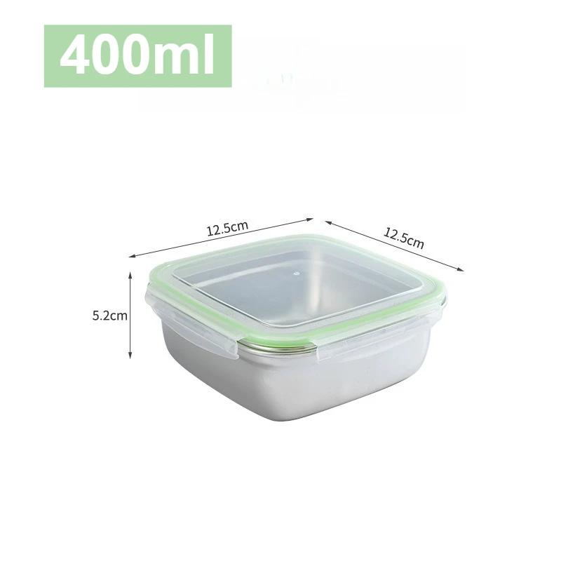 Stainless Steel Lunch Bento Box Sealed Leakproof Portable Food Storage Box Household Pickle Box Refrigerator Food Container