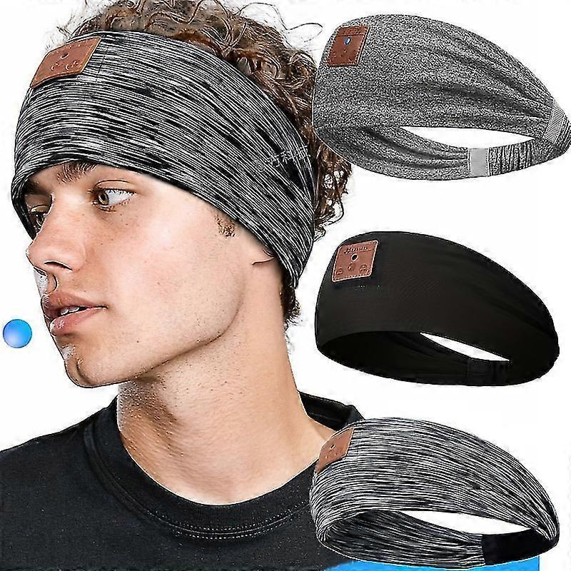 Black:Sleep Headphones Wireless Bluetooth Sports Headband Headphones With Ultra-Thin Hd Stereo Speakers Perfect For Sleeping/Workout/Jogging/Yoga/Inso