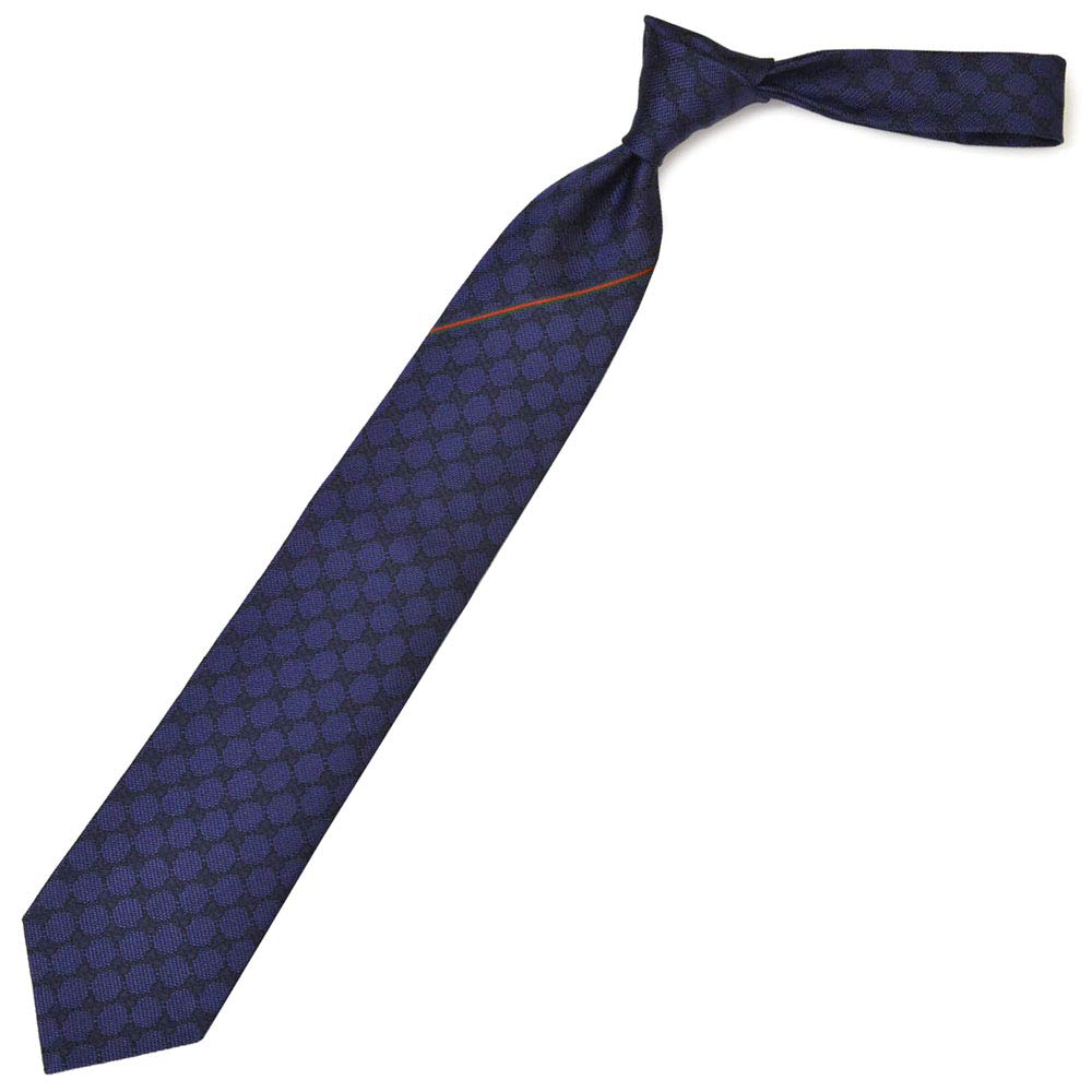 GG Pattern Silk Tie Egc20s005 Navy [Gucci] Men's (8cm Width) 456522-4000