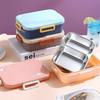 Stainless Steel Lunch Box Stainless Steel Leakproof Food Containers Large Capacity Food Storage Compartment Prep Lunchbox For
