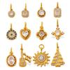 European & American Cross-Border Rhinestone Pendant - Luxury Retro Musical Note Guitar Ornament