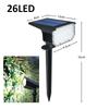 LED Solar Lights Outdoor Waterproof IP65 Lawn Lamp Landscape Spotlights 2Modes Solar Powered Light for Yard Garden Patio Walkway