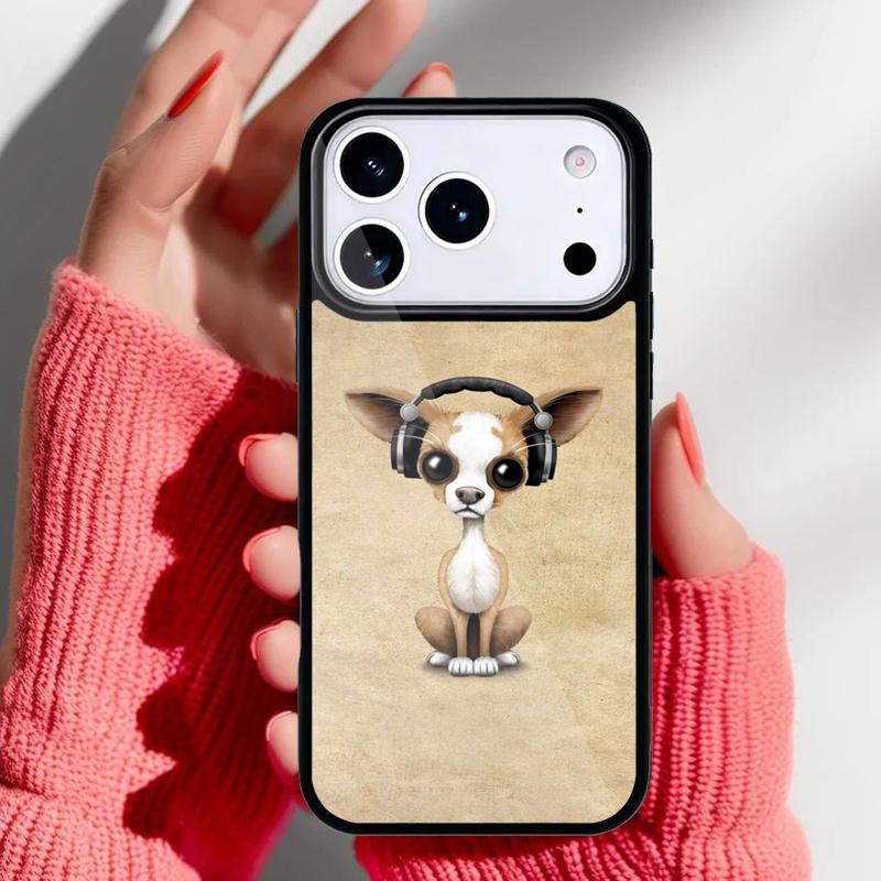 Cute Chihuahua Dog Mom Phone Case for iPhone 17 16 15 14 13 Pro Max Back Cover for 12 11 Pro Coque