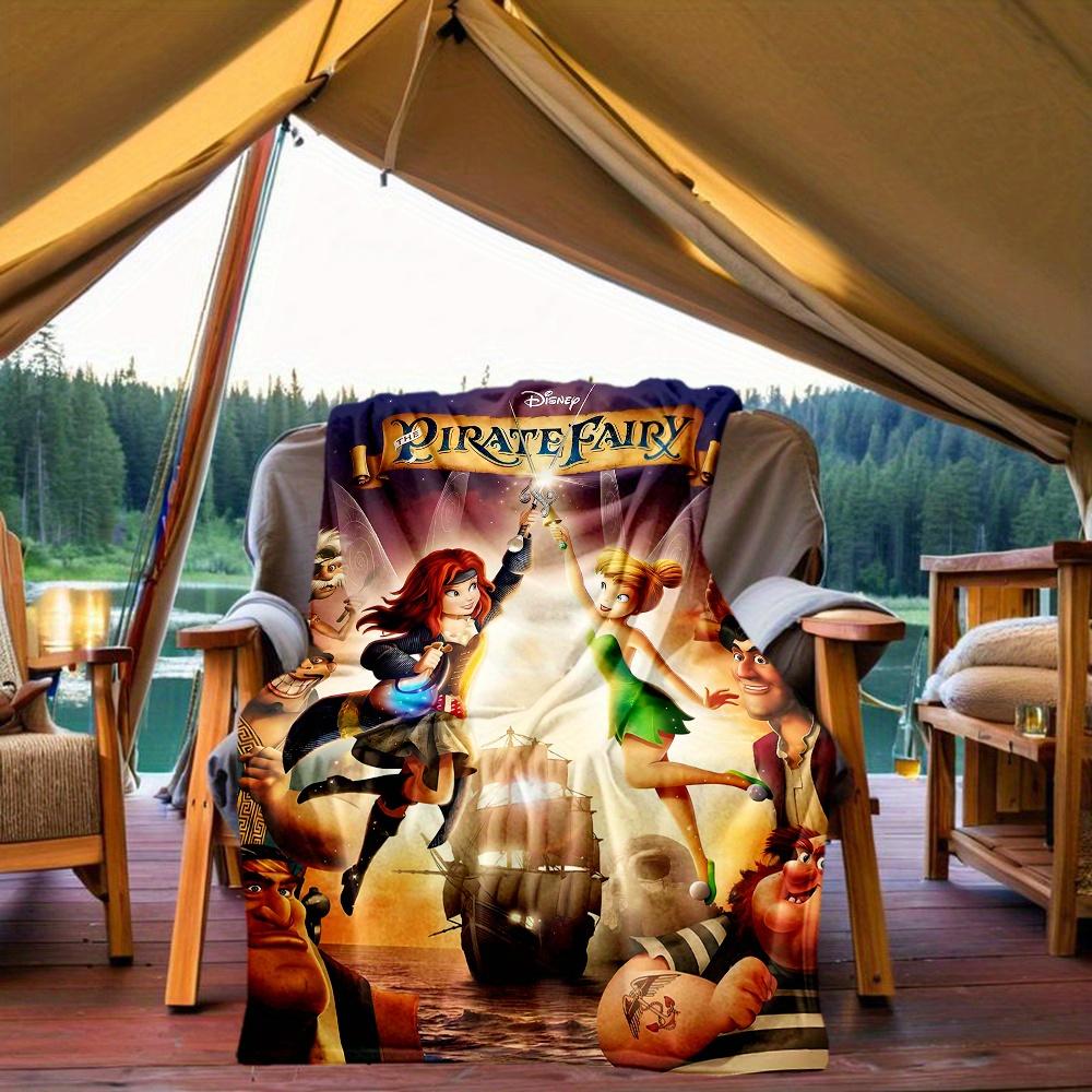 1pc, Tinker Bell and the Pirate Fairy Blanket Seasonal Universal Home Decorative Throw Blanket for Room, Living Room, Travel, Camping, Car Blankets