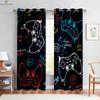 Cool Game Controller 3d Printed Curtains Suitable For Gaming Room Bedroom Study Room Decorative Curtains Home Decoration 2 PCS