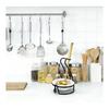 uxcell Spoon Rest Holder Stainless Steel Upright Rack Set with Ceramic Bowl, Compact Spoon Stand for Home Kitchen Restaurant Counter, Silver,