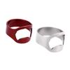 2Pieces Men Stainless Steel bear rod Opener Ring Bike for Home