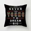 Black Throw Pillow Case Geometric Heart Letters Piano Fashion Girl Cushion Covers Home Sofa Chair Decorative Pillowcase 45X45Cm